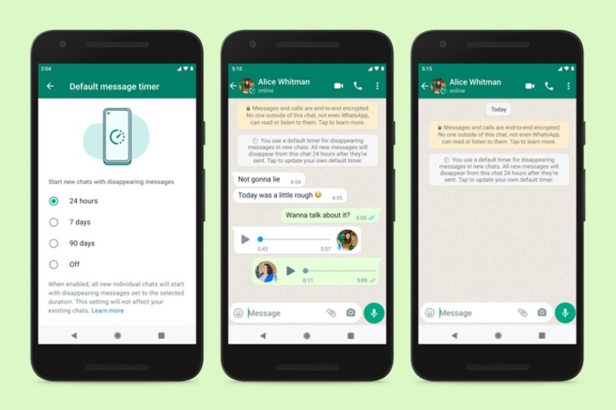 ORA PUOI FAR SCOMPARIRE LE NUOVE CHAT DI WHATSAPP PER IMPOSTAZIONE PREDEFINITA DOPO 90 GIORNI - 