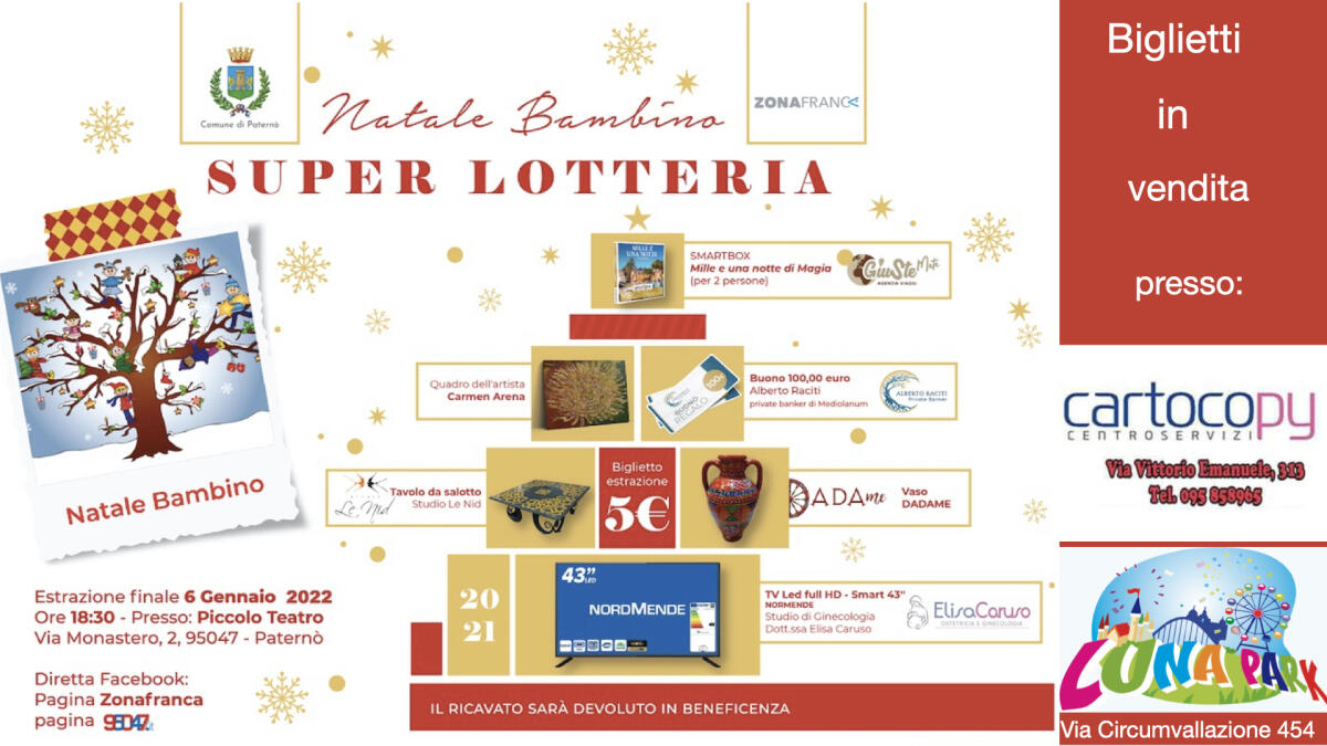 RIPARTE NATALE BAMBINO , LA RACCOLTA FONDI QUEST’ ANNO PREMIA I GIOVANI - 