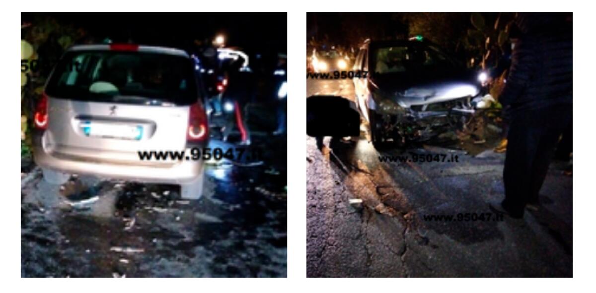 SCONTRO FRONTALE SULLA SP57 IN ZONA "SAN VITO", TRE FERITI - 