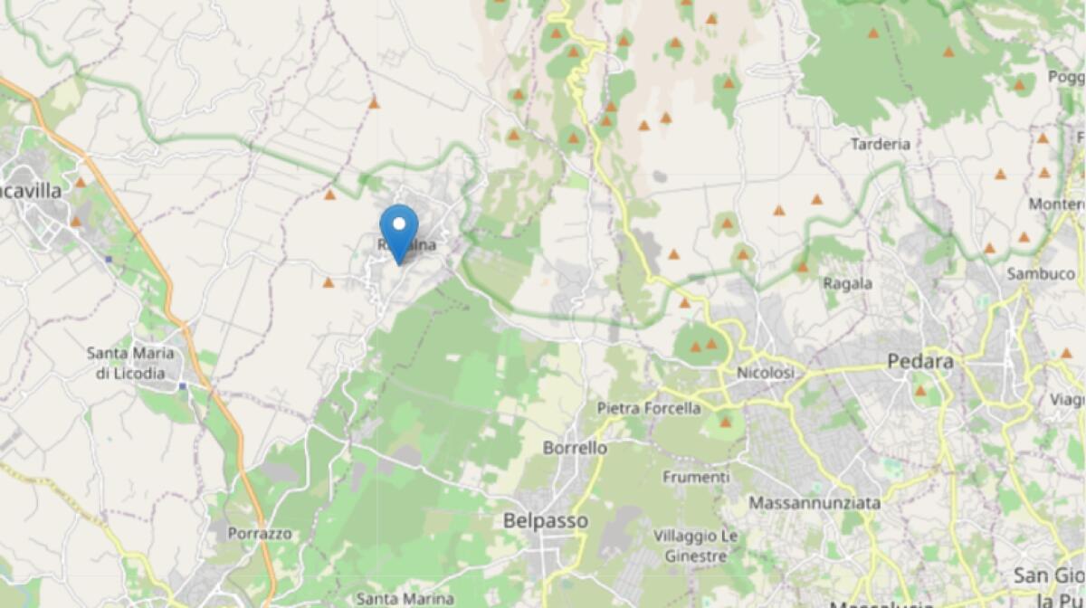 AGGIORNAMENTO. SCOSSA DI TERREMOTO DI MAGNITUDO 2.7 A RAGALNA ALLE ORE 22.40 - 