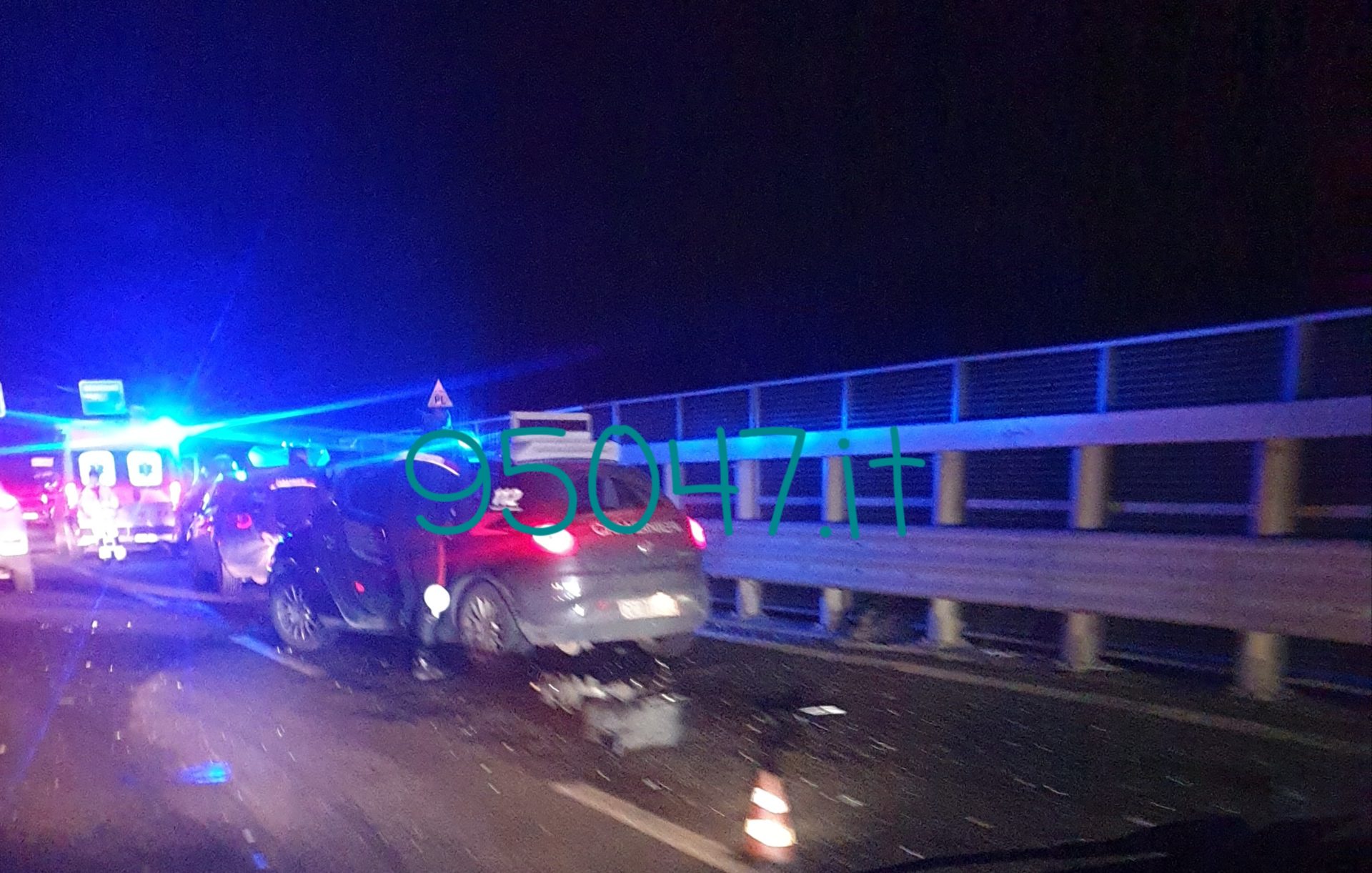 GRAVE INCIDENTE QUESTA SERA SULLA SS121, SOCCORSI SUL POSTO