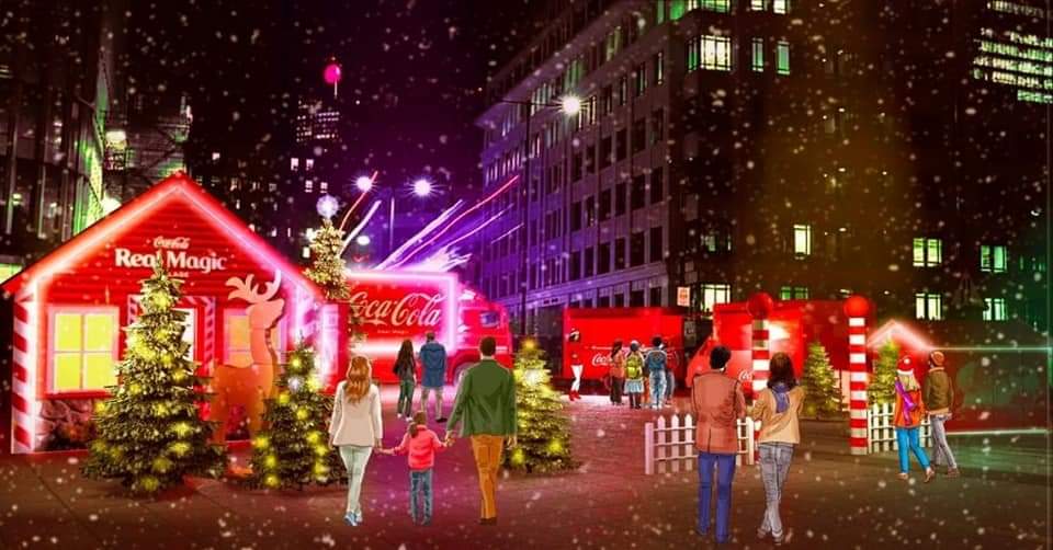 OGGI E DOMANI A CATANIA, IL CAMION DELLA COCA COLA  CON VILLAGGIO DI BABBO NATALE (CON VILLAGGIO A TEMA)