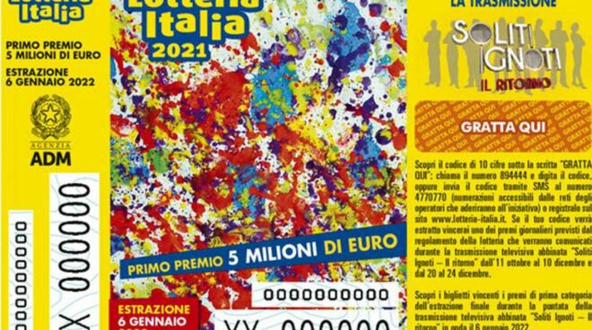 LOTTERIA ITALIA, VENDUTO AD ADRANO UN BIGLIETTO VINCENTE DI TERZA CATEGORIA. TUTTI I PREMI - 