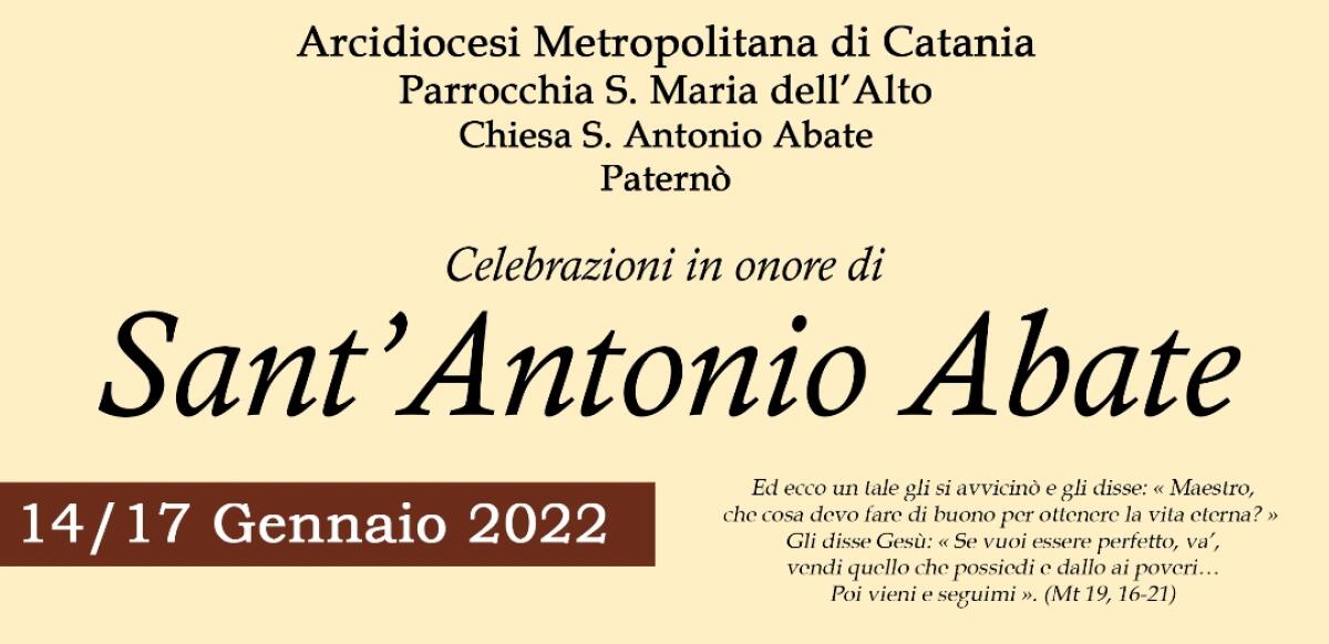 PATERNO’: FESTA DI S. ANTONIO 2022, ANCHE QUEST’ANNO NIENTE BENEDIZIONE DEGLI ANIMALI - 