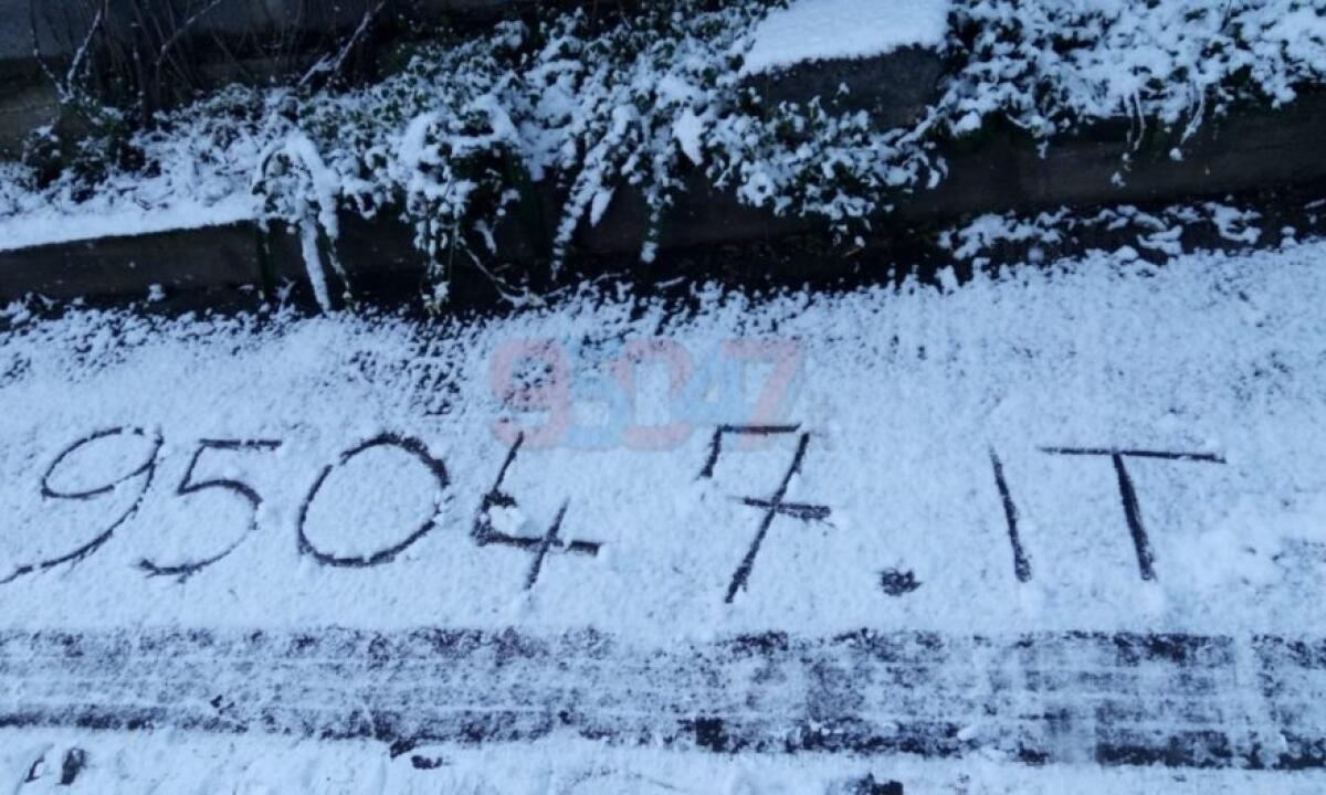 A PATERNO’ IERI NOTTE RAGGIUNTI I -3.6 GRADI CENTIGRADI - 