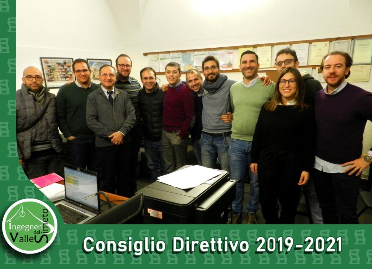 ASSOCIAZIONE INGEGNERI DELLA VALLE DEL SIMETO RINNOVO CONSIGLIO DIRETTIVO 2021-2023 - 