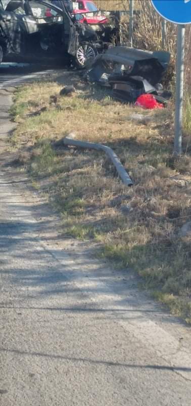 VIOLENTO SCONTRO TRA DUE AUTOVETTURE SULLA SULLA SS 115 GELA-VITTORIA, UN FERITO GRAVE