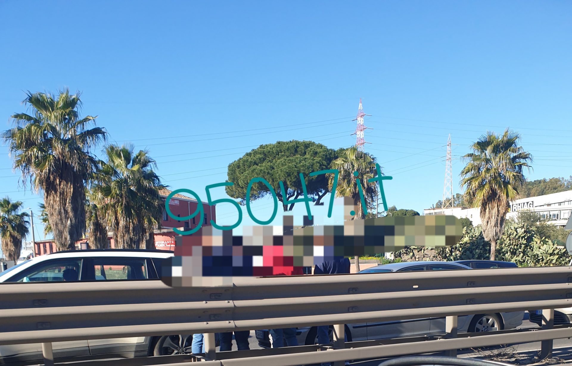 INCIDENTE SULLA SS121, LUNGA FILA IN DIREZIONE CATANIA