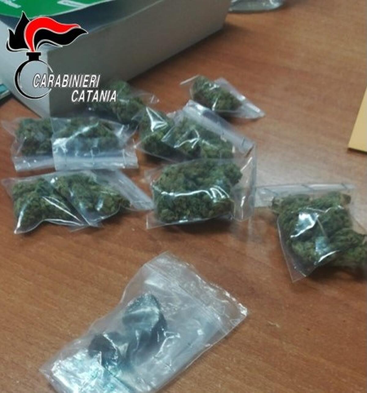 MISTERBIANCO. MARIJUANA E HASHISH NEL PIANTONE DELLO STERZO: ARRESTATO - 