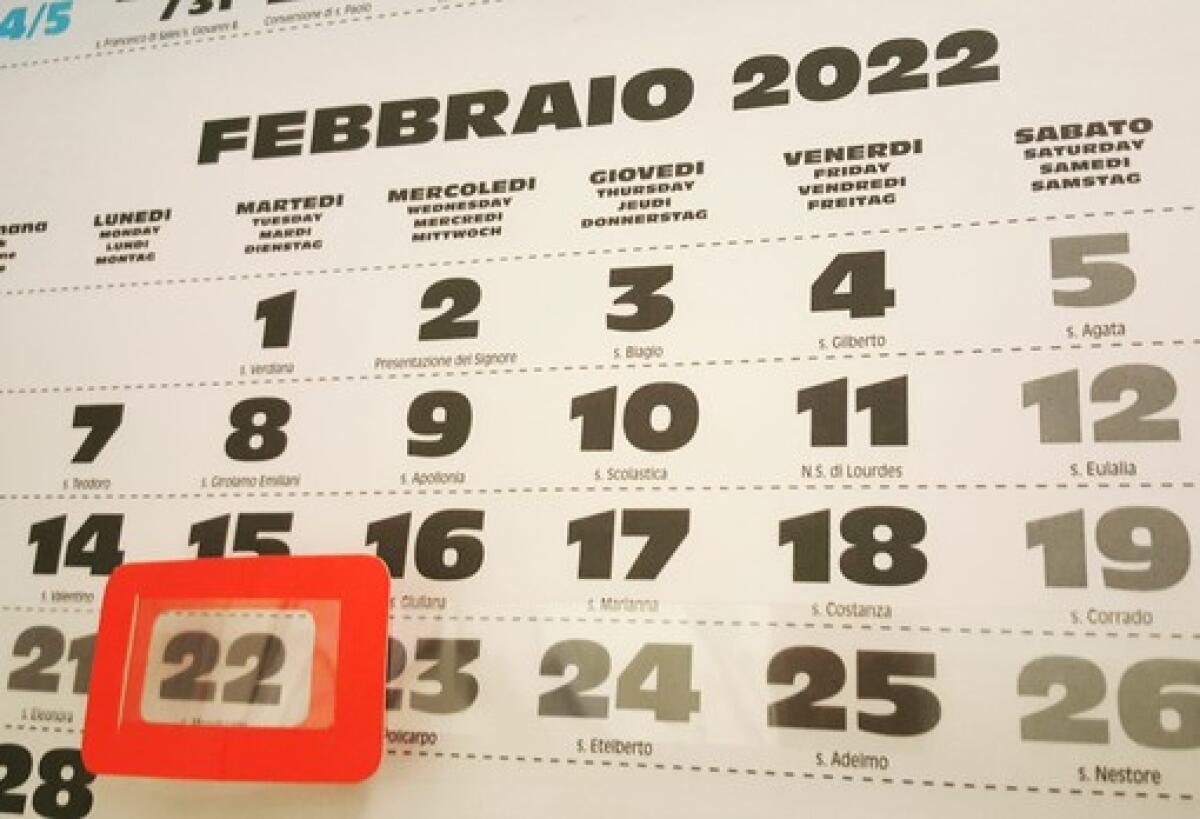 OGGI E' 22 FEBBRAIO 2022: L’ULTIMO GIORNO PALINDROMO FINO AL 2030 - 