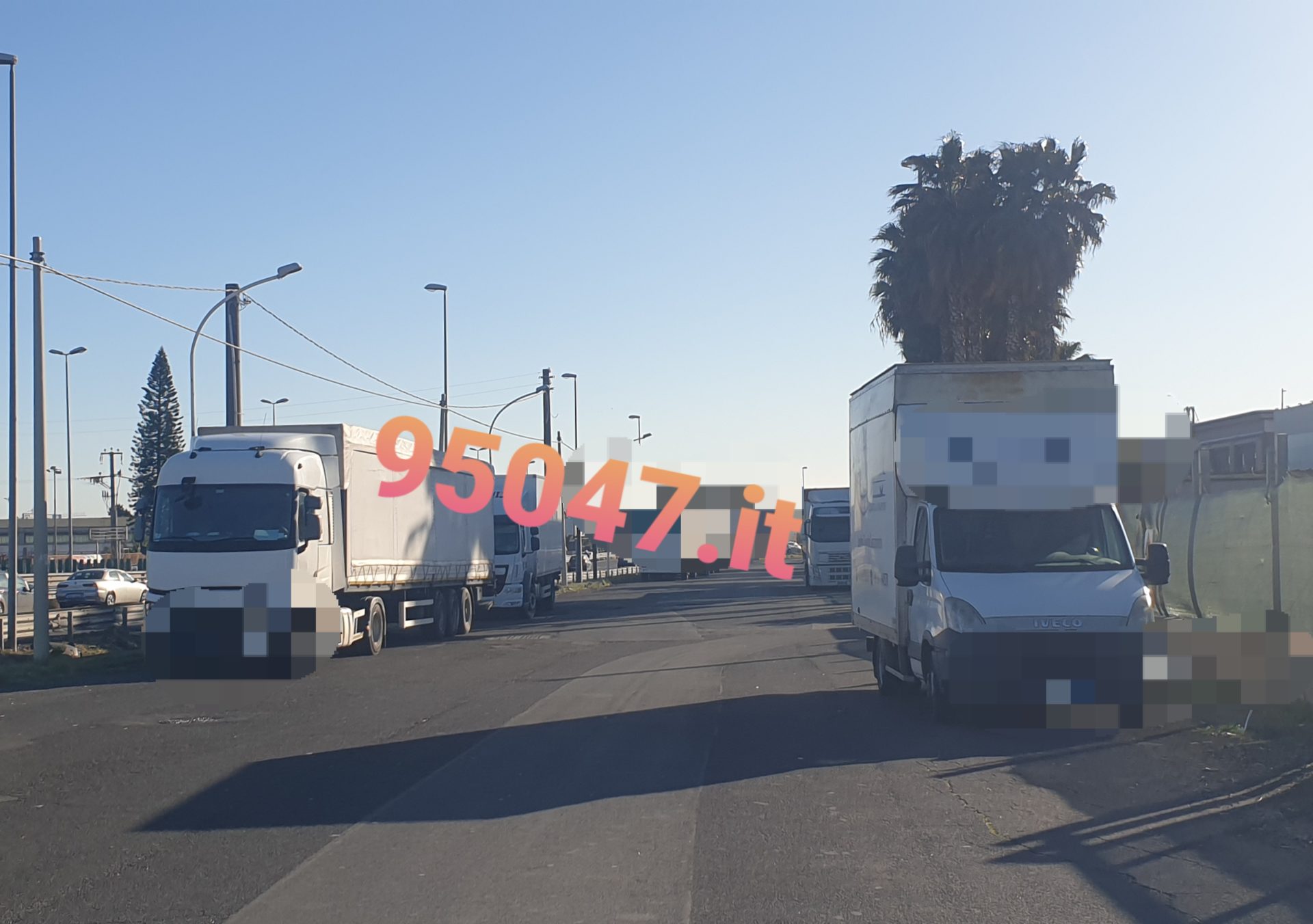 NO A CARO CARBURANTE, PRESIDIO CAMIONISTI SULLA SS121