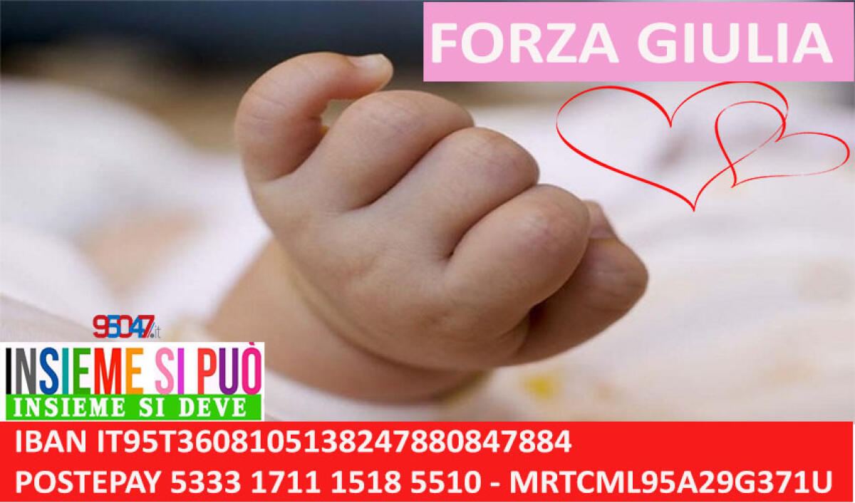 PATERNO’: GIULIA HA UNA GRAVE MALATTIA DEL FEGATO, E IN ATTESA DI TRAPIANTO HA BISOGNO DI TUTTI NOI - 