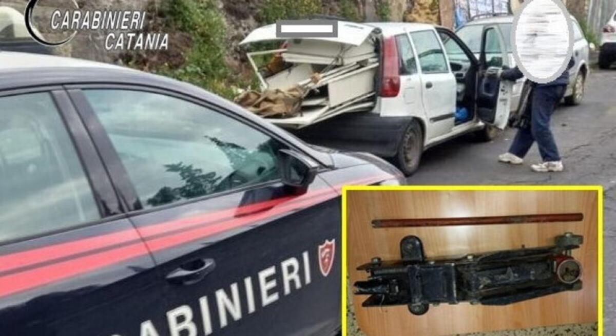 PATERNÒ, ARRESTATO LADRO DI MARMITTE, CHE SI GIUSTIFICA: «PENSAVO CHE L'AUTO FOSSE ABBANDONATA» - 
