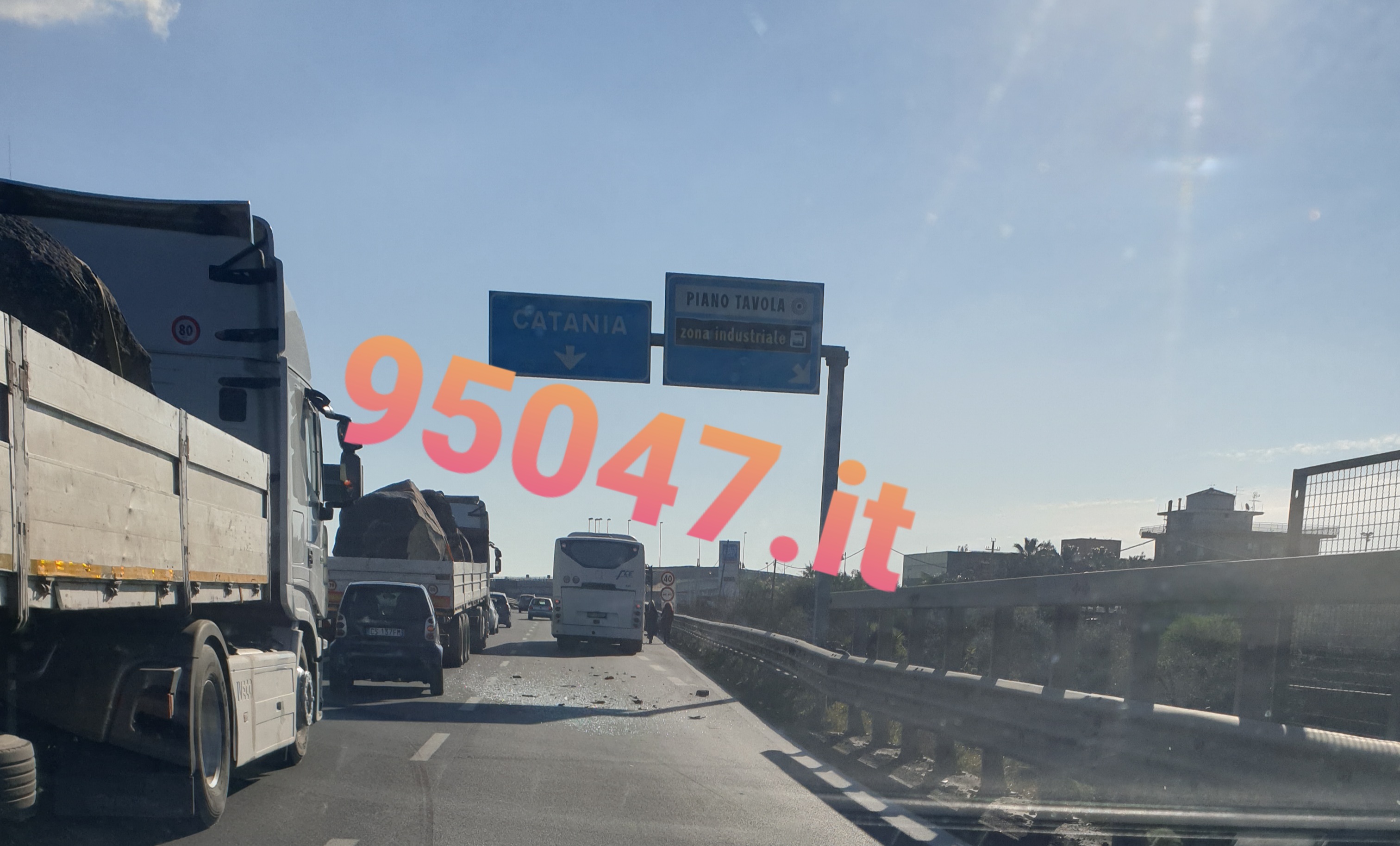 INCIDENTE SULLA SS121 DIREZIONE CATANIA, CODE