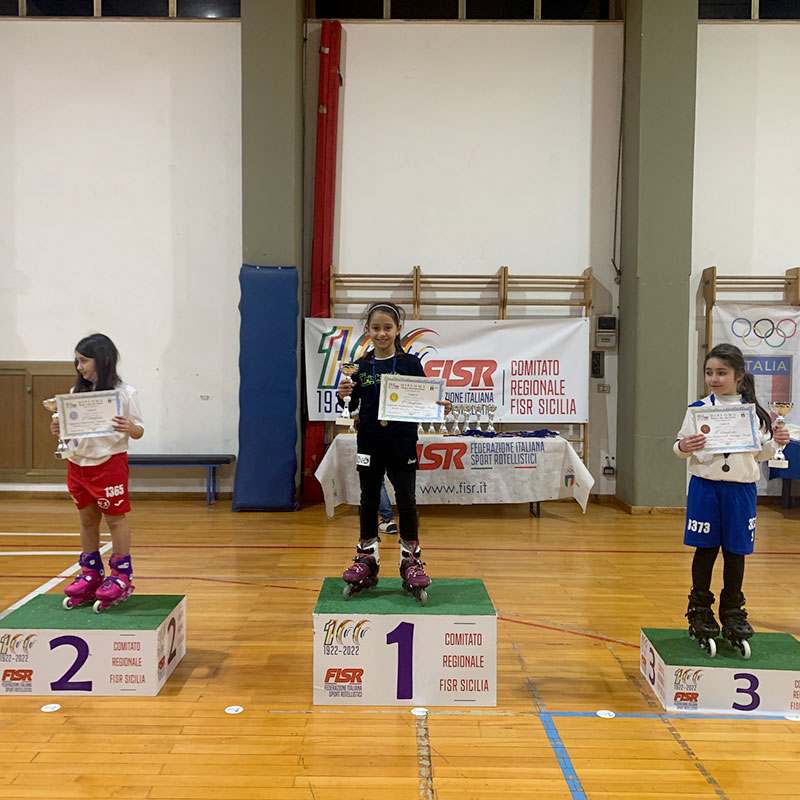 PIOGGIA DI MEDAGLIE PER LA SOCIETÀ A.S.D. TRISKELION DI PATERNÒ   AL CAMPIONATO INTERPROVINCIALE FISR SICILIA IN LINE FREESTYLE