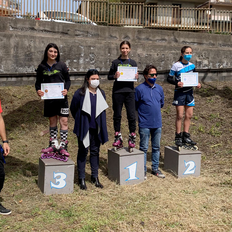 PIOGGIA DI MEDAGLIE PER LA SOCIETÀ A.S.D. TRISKELION DI PATERNÒ   AL CAMPIONATO INTERPROVINCIALE FISR SICILIA IN LINE FREESTYLE