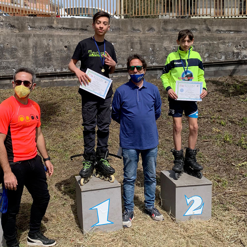 PIOGGIA DI MEDAGLIE PER LA SOCIETÀ A.S.D. TRISKELION DI PATERNÒ   AL CAMPIONATO INTERPROVINCIALE FISR SICILIA IN LINE FREESTYLE