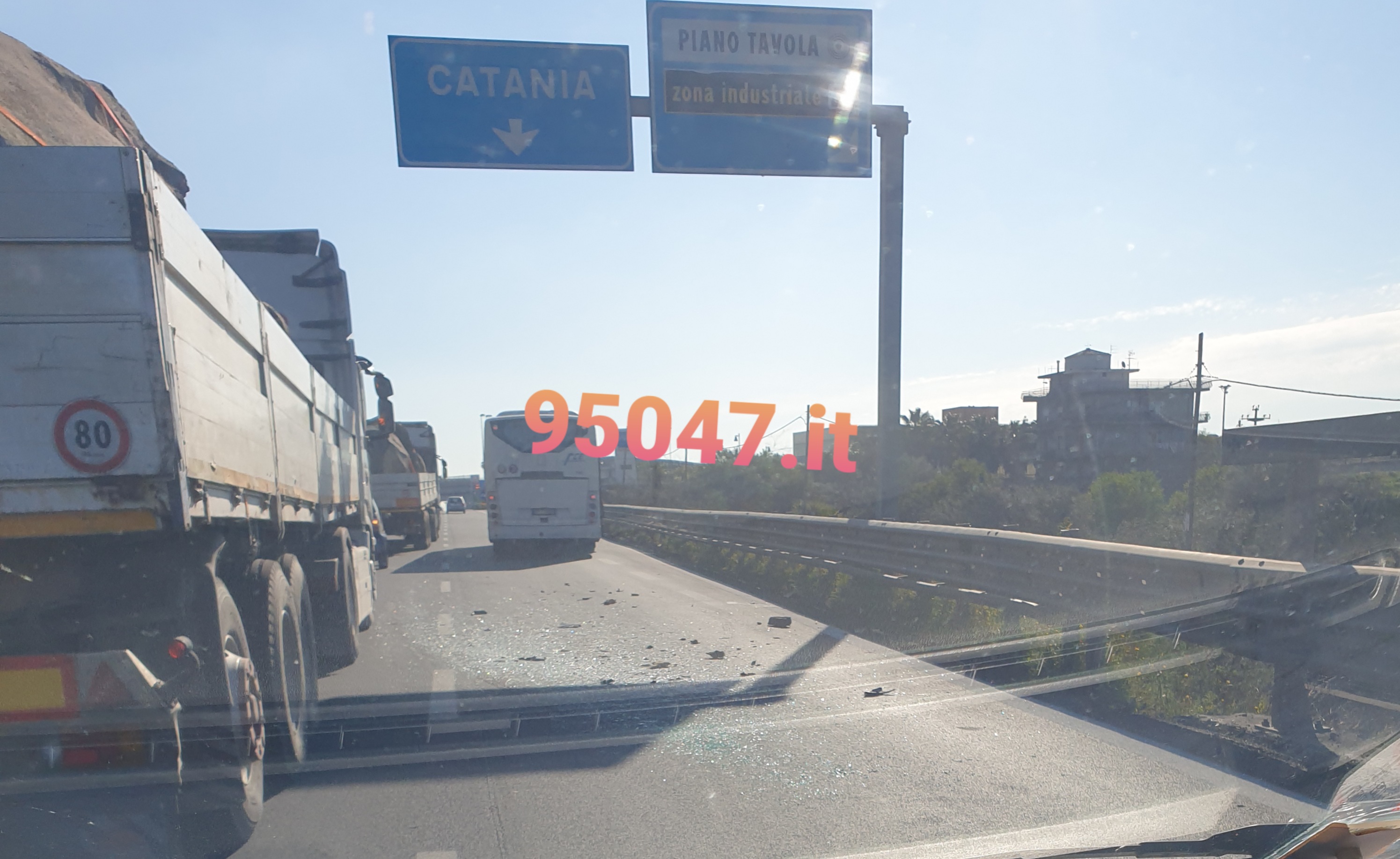 INCIDENTE SULLA SS121 DIREZIONE CATANIA, CODE