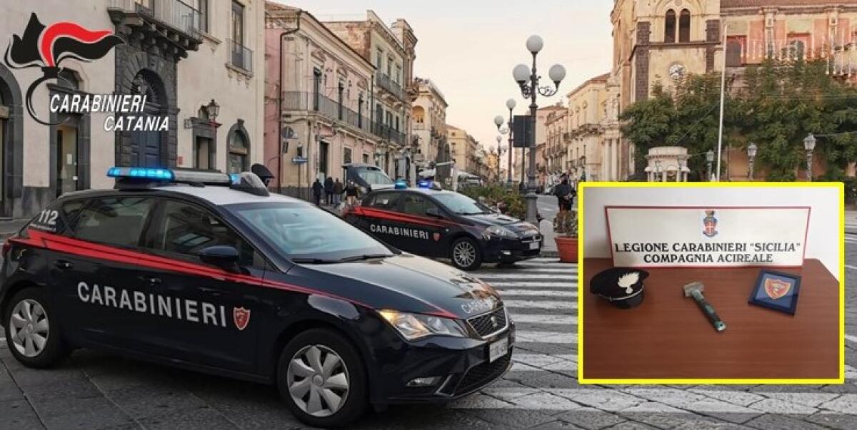 ACI CASTELLO. AGGREDISCE UNA DONNA CON UNA MAZZOLA DA MURATORE PER RAPINARLA DELLA BORSA: ARRESTATO - 