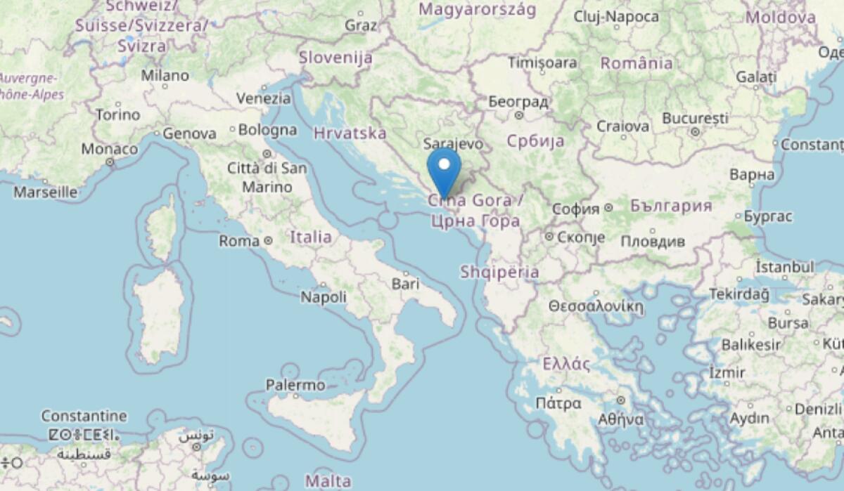 FORTE SCOSSA DI TERREMOTO ALLE 23.08 DI MAGNITUDO 6.0 CON EPICENTRO IN BOSNIA - 
