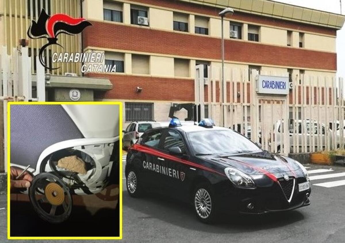 COCAINA DENTRO LA CASSA ACUSTICA DELLO SPORTELLO: DUE ARRESTI - 