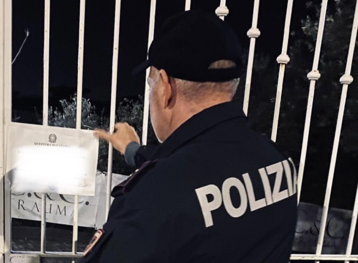 CATANIA, SEQUESTRATO CIRCOLO DI PADEL ABUSIVO - 