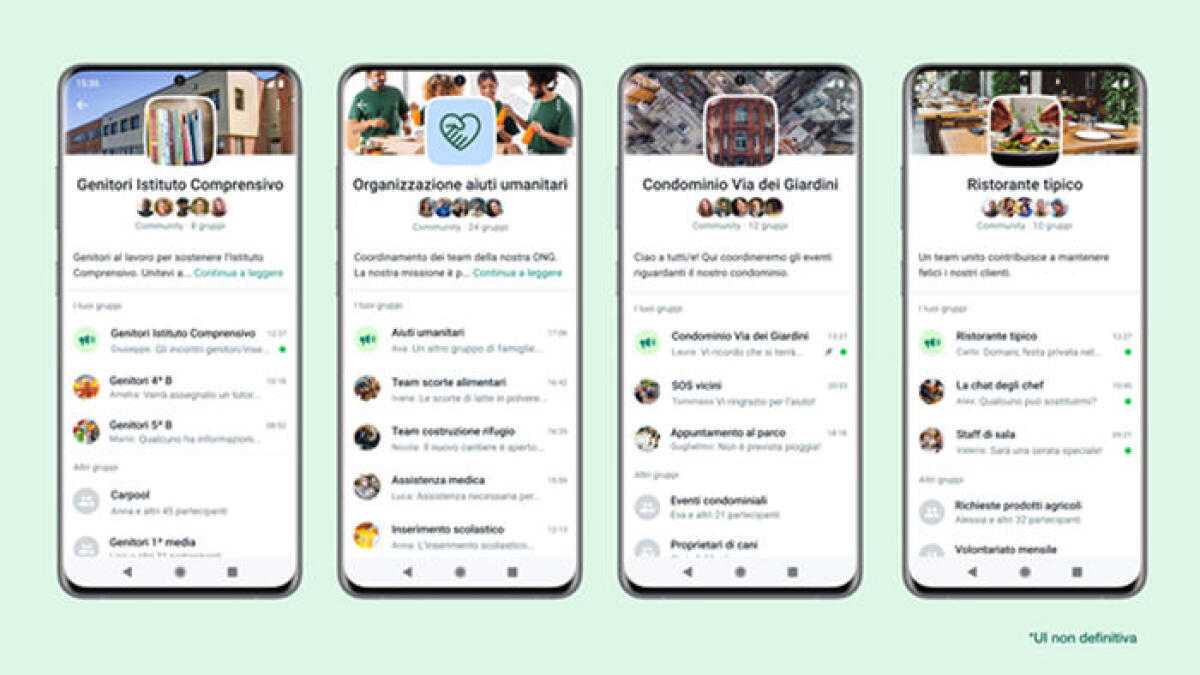 WHATSAPP LANCIA LE COMMUNITY E DIVENTA QUASI UN SOCIAL ALLA FACEBOOK - 