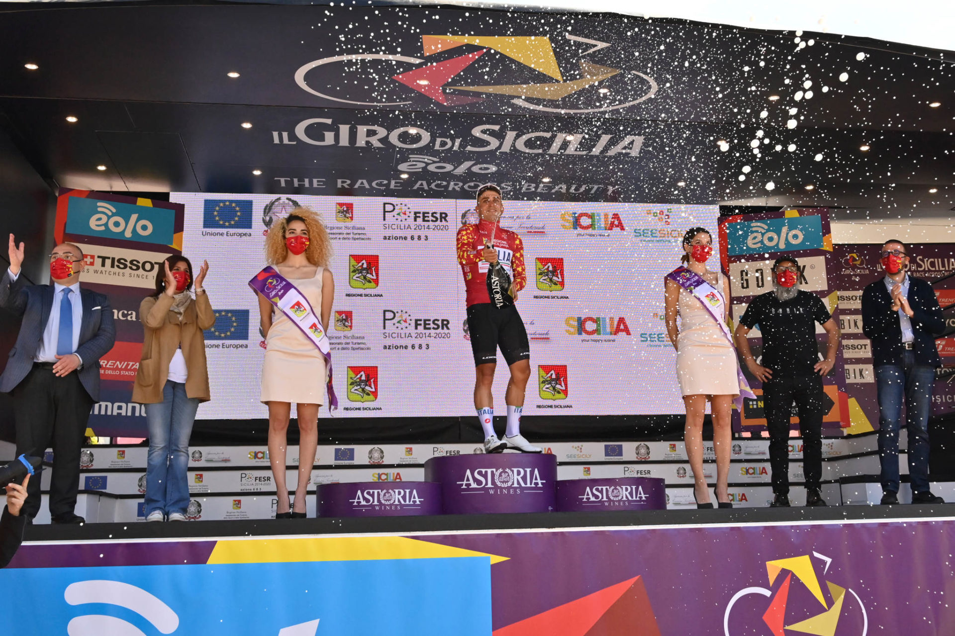 GIRO DI SICILIA 2022, MALUCELLI VINCE LA PRIMA TAPPA DA MILAZZO A BAGHERIA CON LA MAGLIA AZZURRA DELLA NAZIONALE
