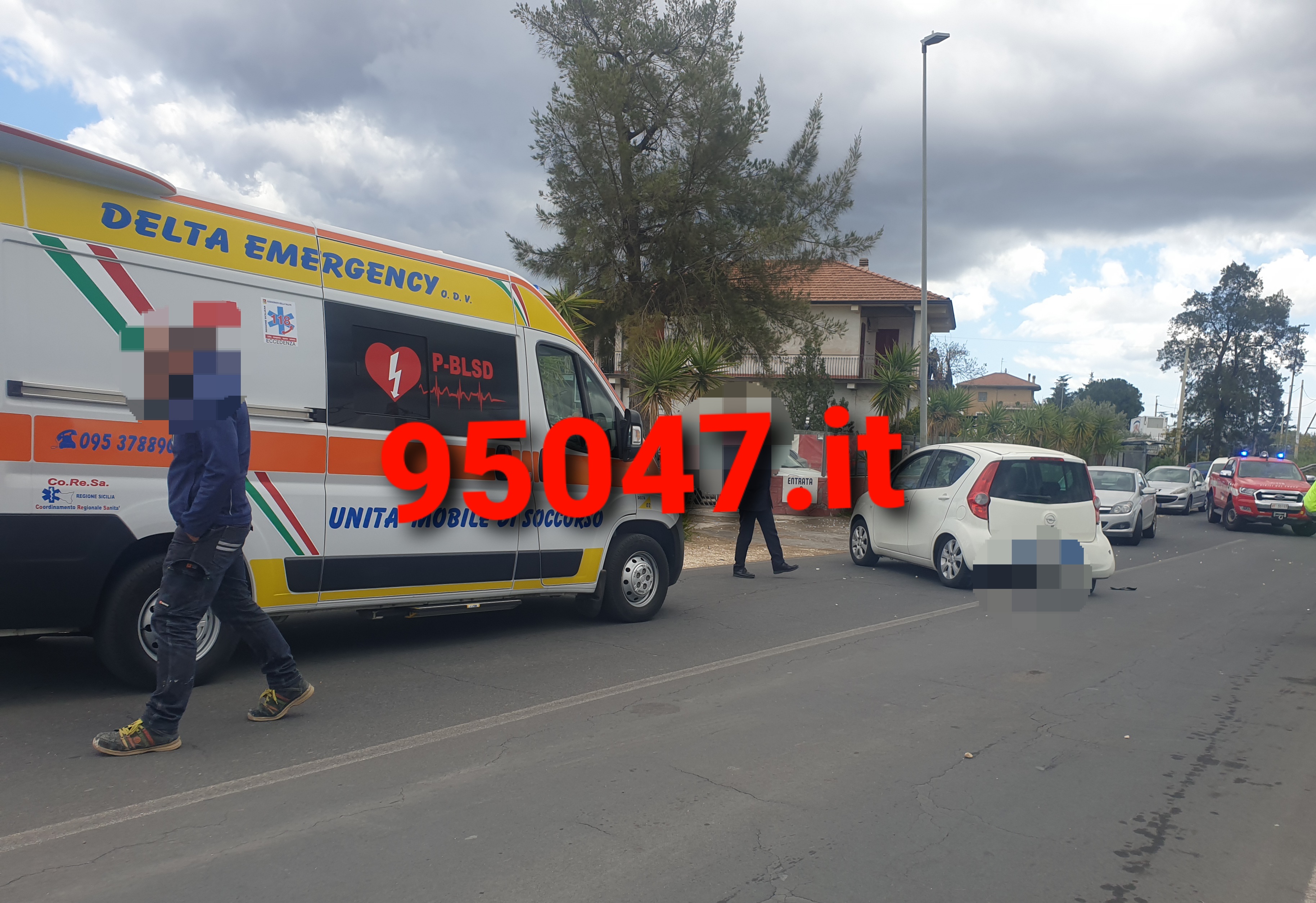 BELPASSO GRAVE INCIDENTE SULLA SP 56,DONNA GRAVE TRASFERITA AL CANNIZZARO