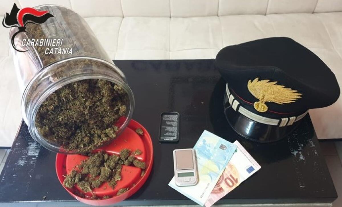 BELPASSO: DROGA IN CASA PRONTA PER LO SPACCIO, ARRESTATO 29ENNE - 