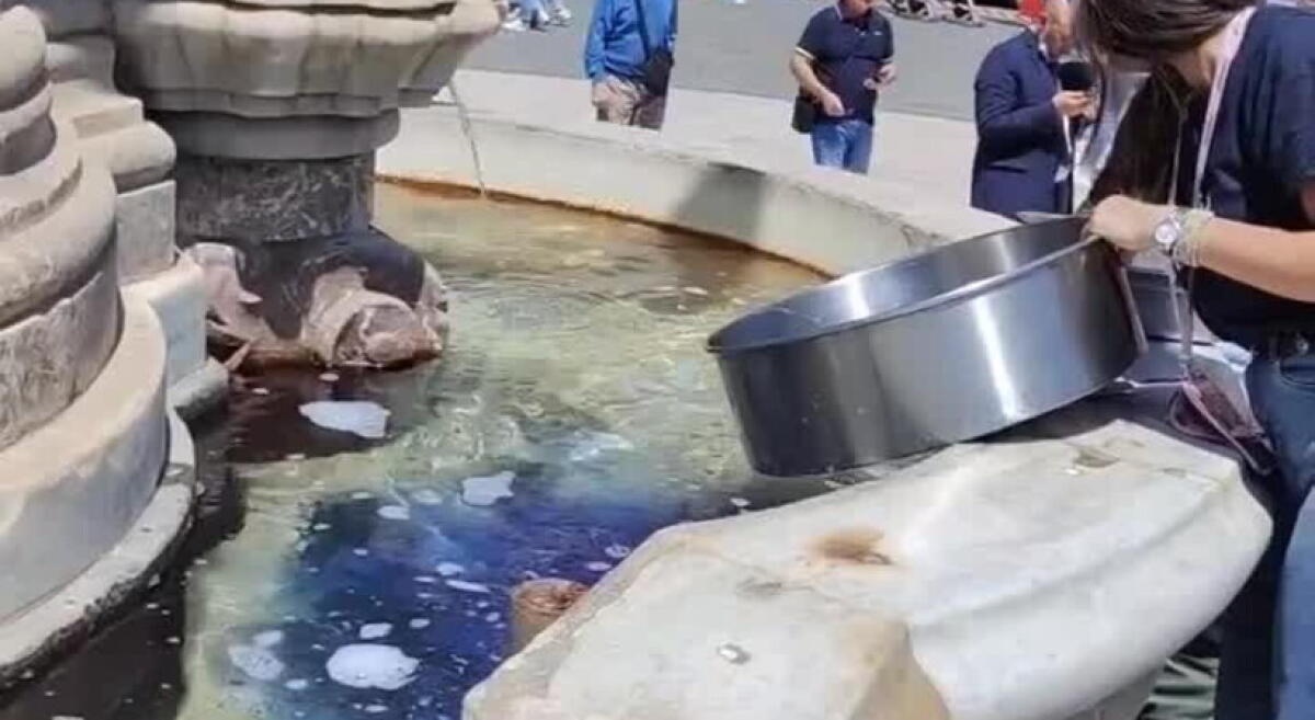 CATANIA, LAVA PENTOLA NELLA FONTANA DELL’ELEFANTE , IL VIDEO DIVENTA VIRALE - 