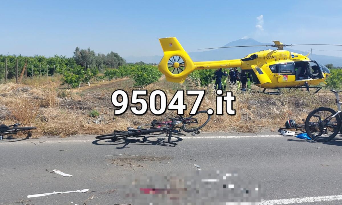 DUE GRAVI INCIDENTE NELLA GIORNATA DI OGGI CON LE BICI. A PATERNO' 45ENNE IN PROGNOSI RISERVATA, AD AUGUSTA FERITO UN ATLETA PATERNESE - 