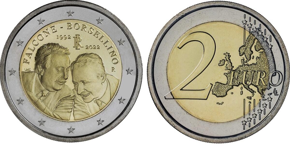 EMESSA MONETA DA 2 EURO IN RICORDO DI FALCONE E BORSELLINO - 