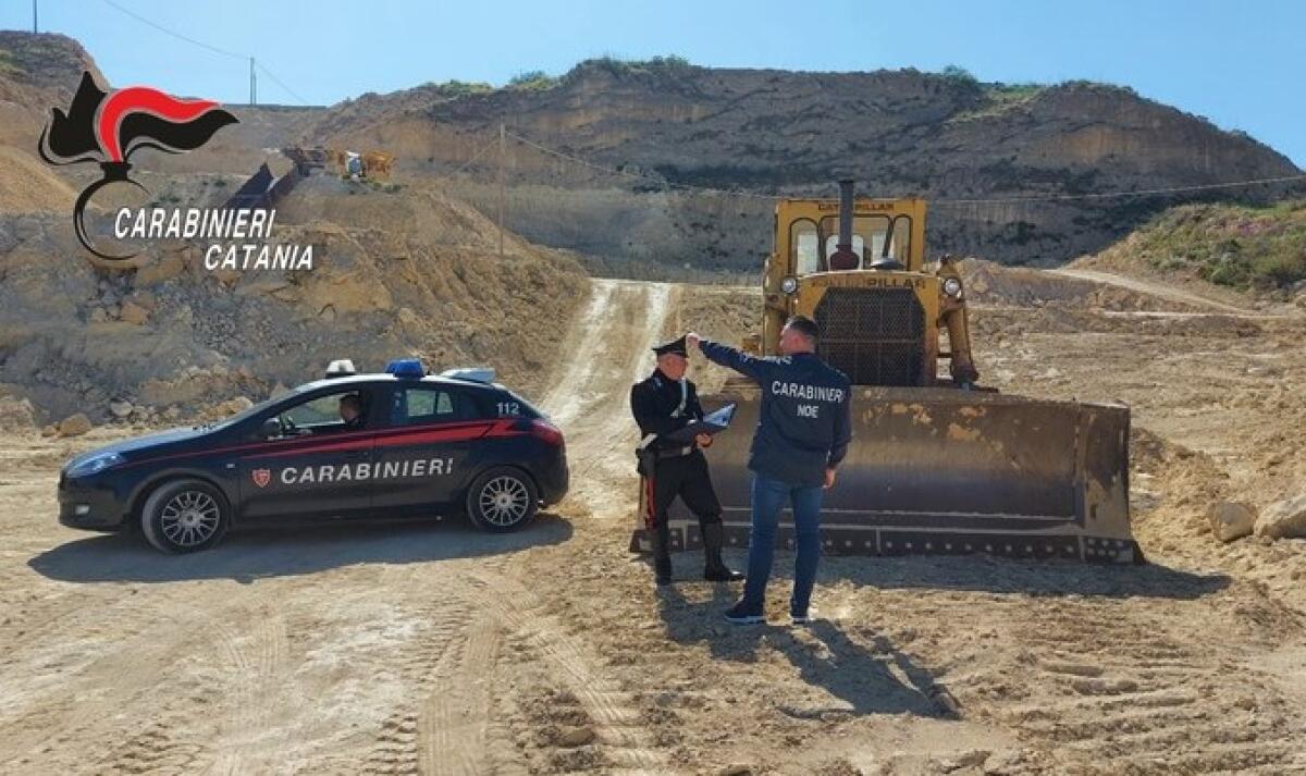 PALAGONIA, SEQUESTRATA CAVA ABUSIVA ATTIVA SU UN’AREA VINCOLATA: DENUNCIATO IL TITOLARE DELL’AZIENDA - 