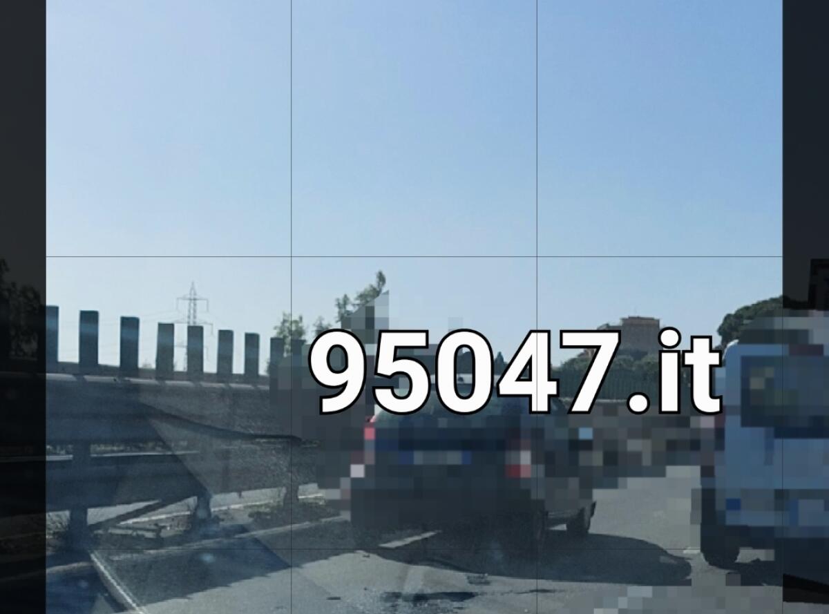 INCIDENTE SULLA SS121 A MISTERBIANCO, LUNGHE CODE DIREZIONE PATERNO' - 