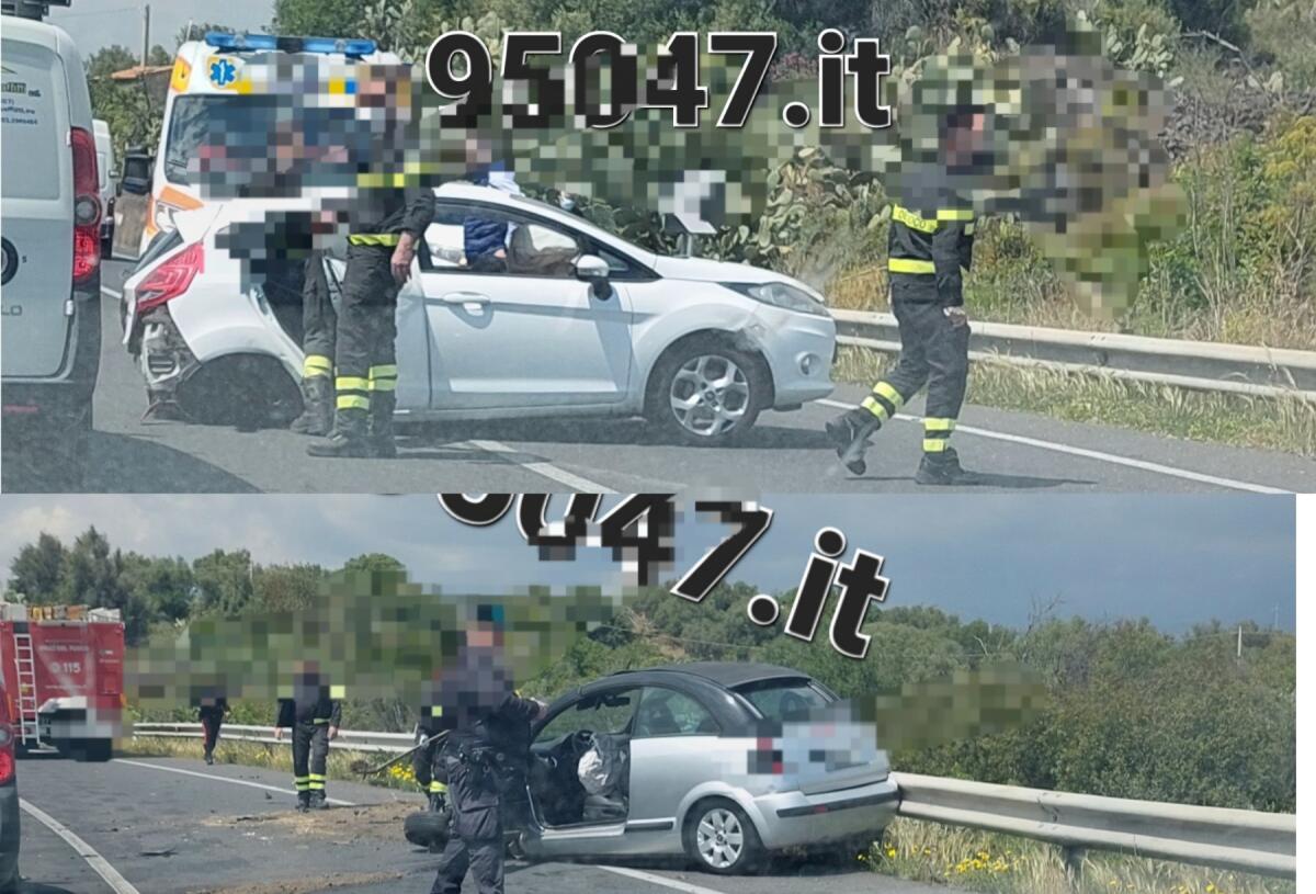 INCIDENTI, VIOLENTO SCONTRO TRA DUE AUTO SULLA SS284 IN CONTRADA SCALILLI - 