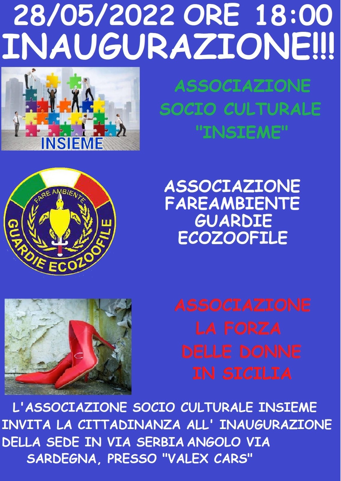 TRE ASSOCIAZIONI PER UNICO GRANDE OBIETTIVO