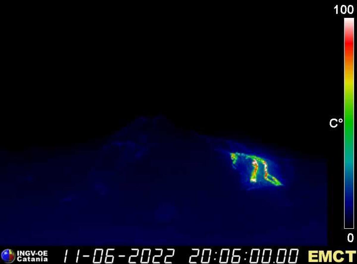 ETNA. INGV: SI APRE UNA NUOVA BOCCA EFFUSIVA AD UN QUOTA DI CIRCA 1900 M SLM - 