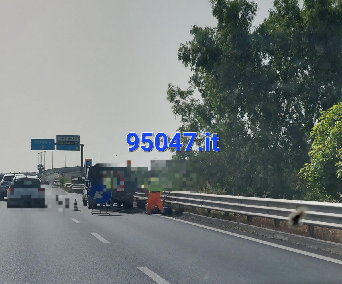 LAVORI SULLA SS121 NEI PRESSI SVINCOLO VALCORRENTE, CODE - 