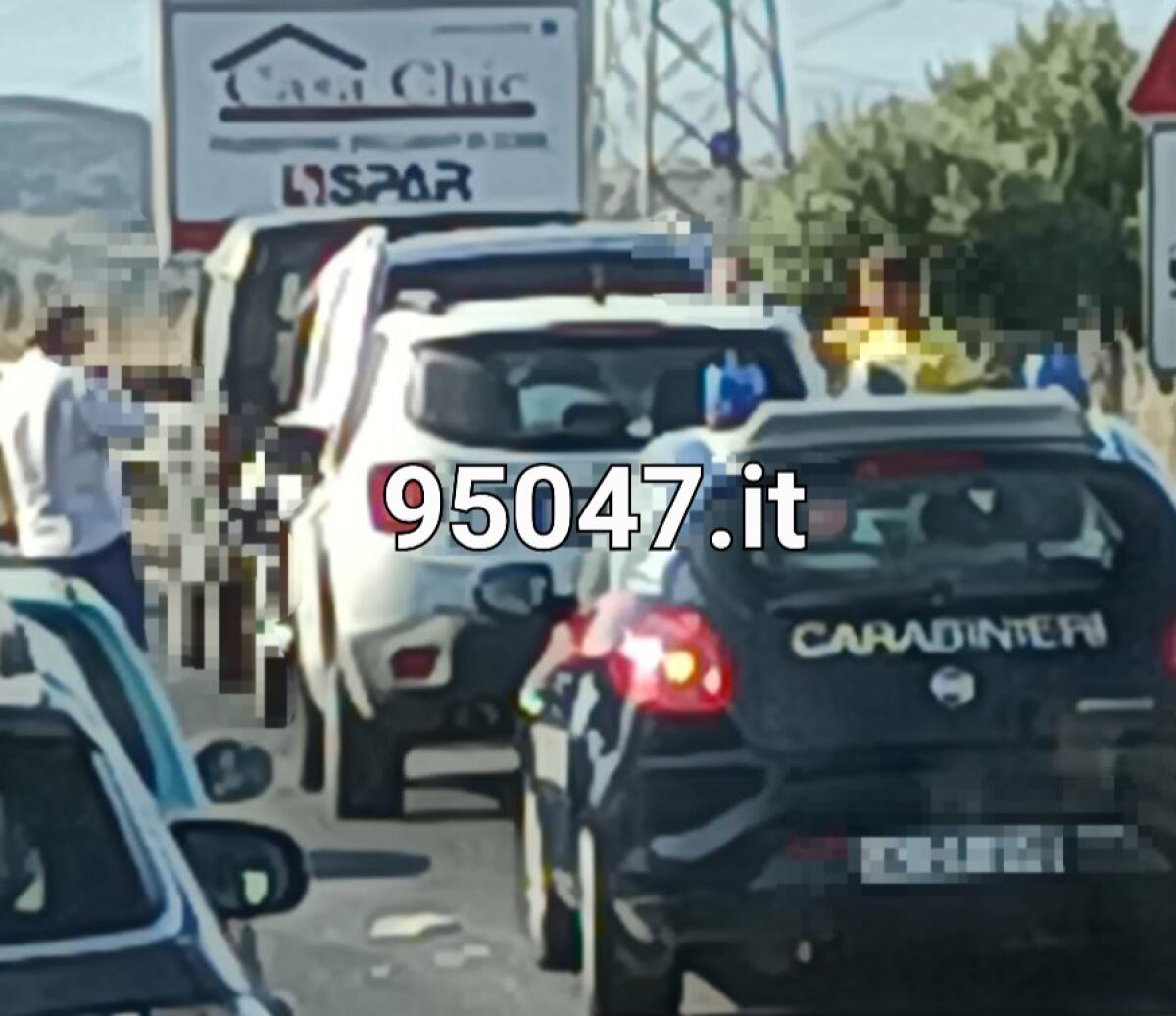 INCIDENTE SULLA SS121 NEI PRESSI DEL PONTE GRACI, LUNGHE CODE DIREZIONE CATANIA - 