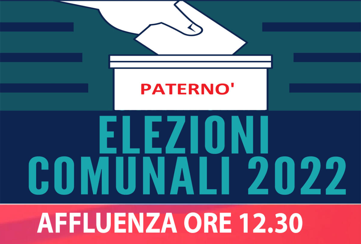 AMMINISTRATIVE PATERNO’ 2022: AFFLUENZA ORE 12.30 IN LEGGERO CALO RISPETTO AL 2017 - 