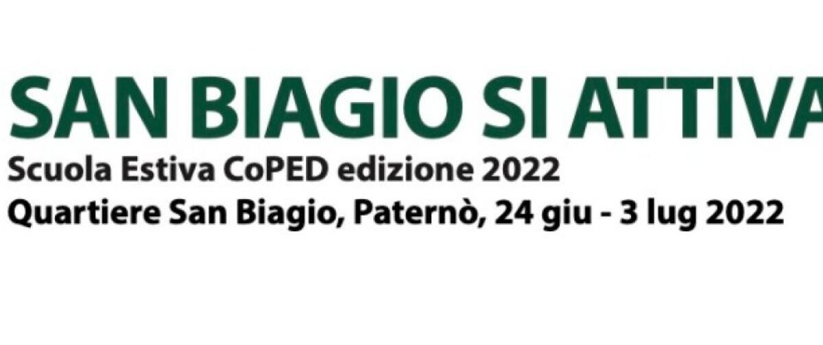 RITORNA LA COPED SUMMER SCHOOL,  FOCUS SUL SAN BIAGIO DI PATERNO’ - 