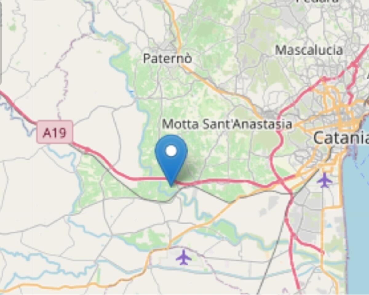TERREMOTO: NELLA NOTTE SCOSSA DI MAGNITUDO ML 2.2 A MOTTA SANT’ANASTASIA - 