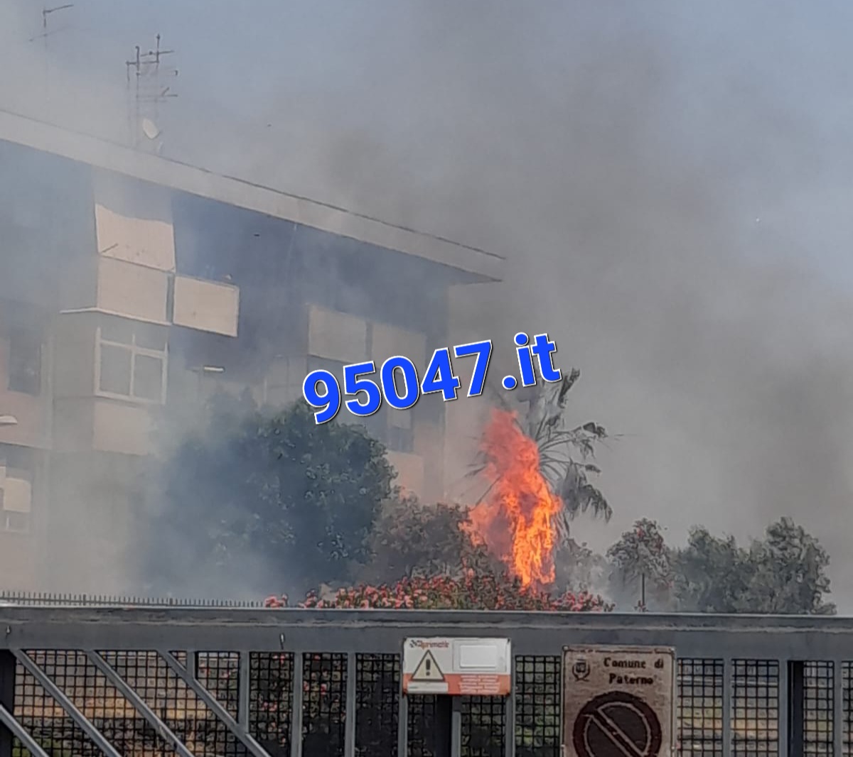 VARI E VASTI INCENDI DI STERPAGLIA IN CORSO A PATERNÒ