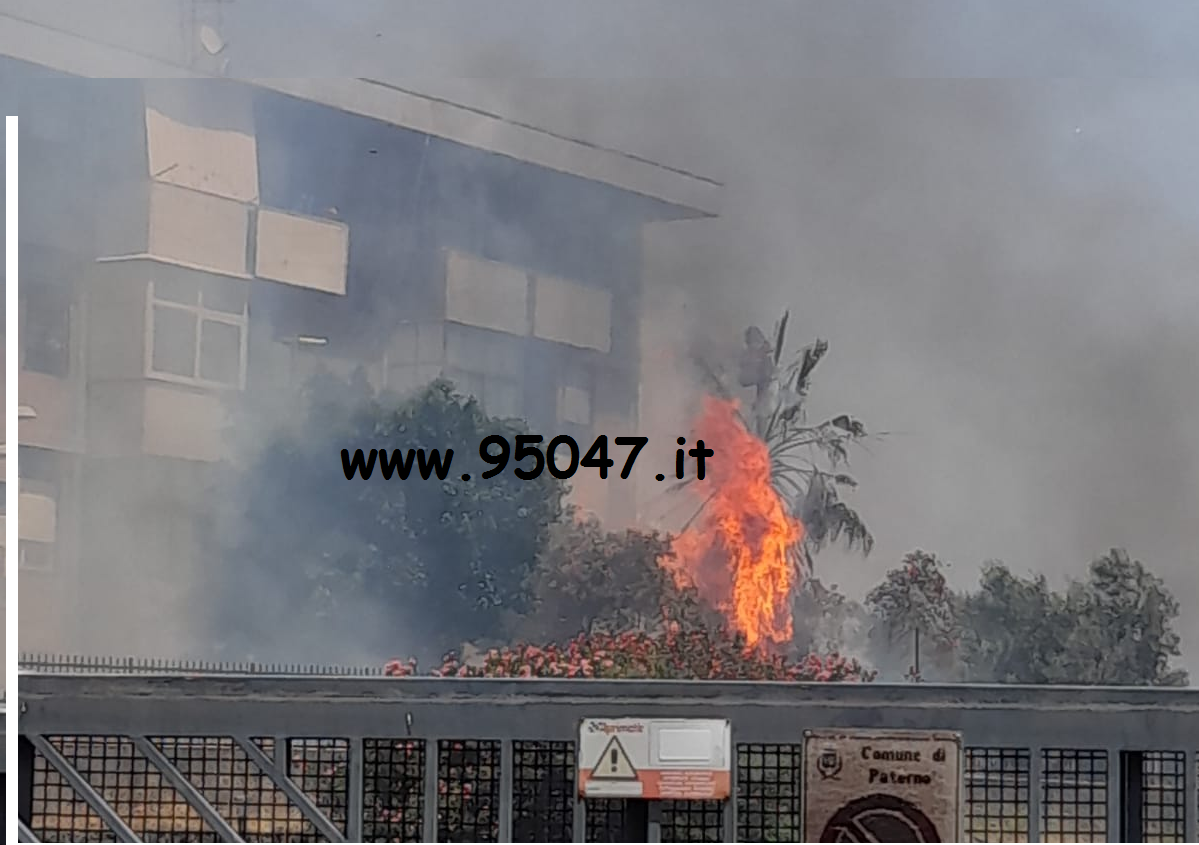 VARI E VASTI INCENDI DI STERPAGLIA IN CORSO A PATERNÒ