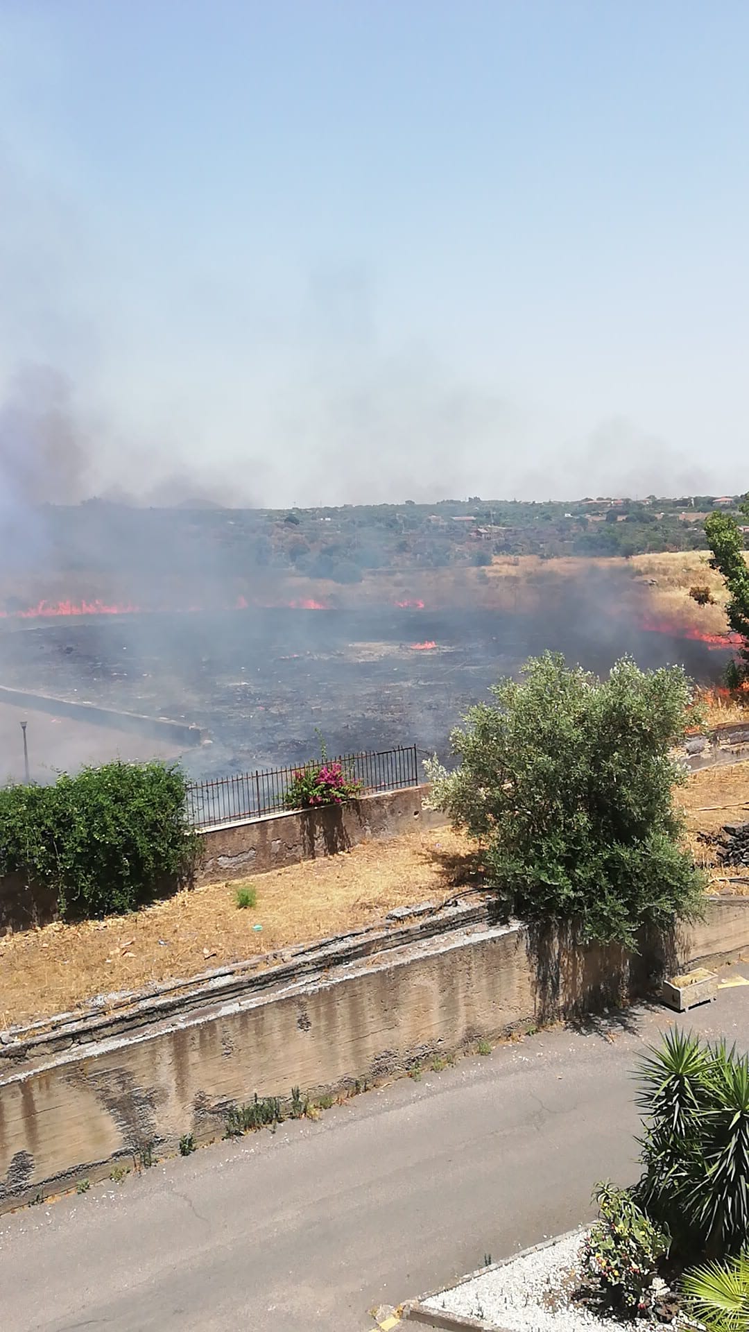 VARI E VASTI INCENDI DI STERPAGLIA IN CORSO A PATERNÒ