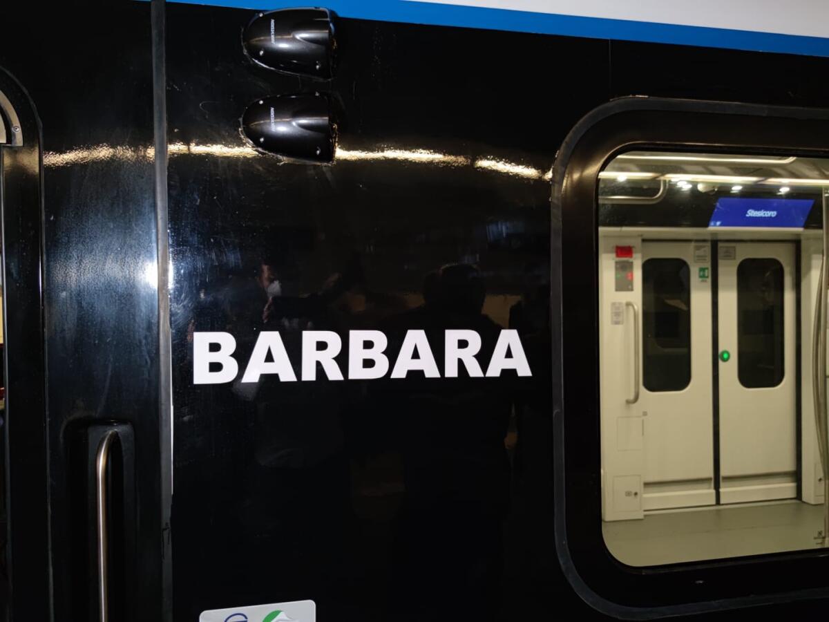 DOPO "AGATA", ECCO "BARBARA", IL SECONDO DEI NUOVI TRENI ALLA METRO DI CATANIA - 