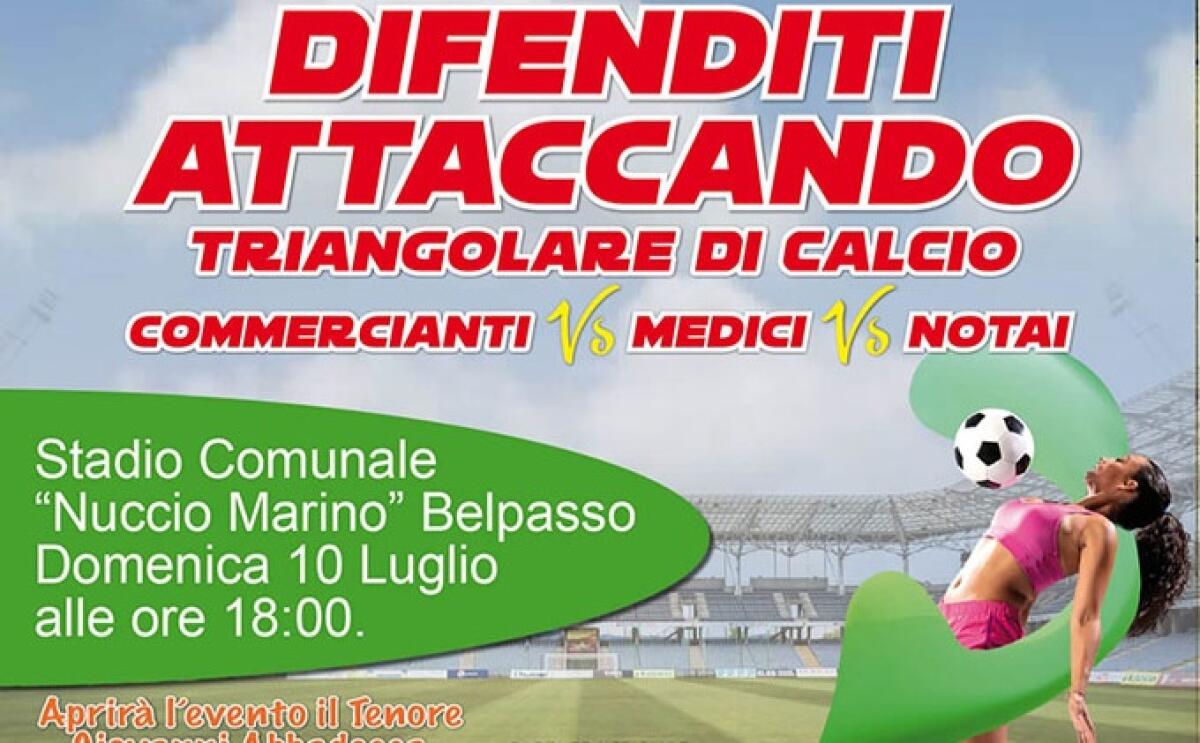 BELPASSO. DOMENICA 10 LUGLIO PARTITA DI CALCIO, PRO VISITE SENOLOGICHE, “DIFENDITI ATTACCANDO” FRA MEDICI, NOTAI E COMMERCIANTI - 