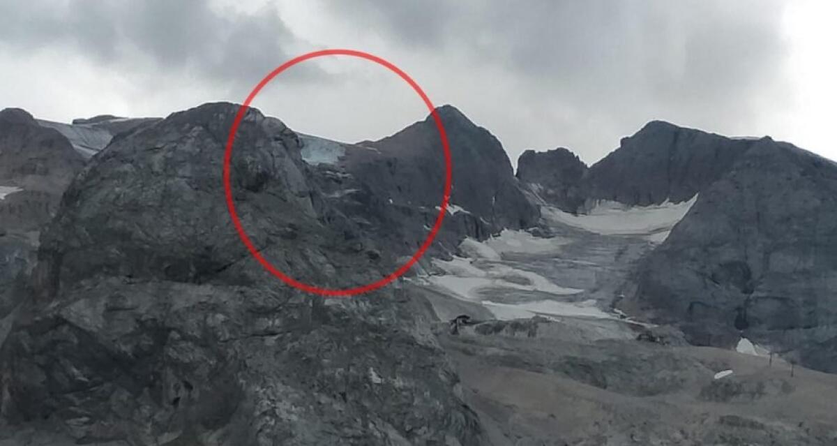 EFFETTO CALDO, UN ENORME BLOCCO DI GHIACCIO SI È STACCATO DALLA MARMOLADA. BILANCIO PROVVISORIO 5 MORTI E OLTRE 10 FERITI - 