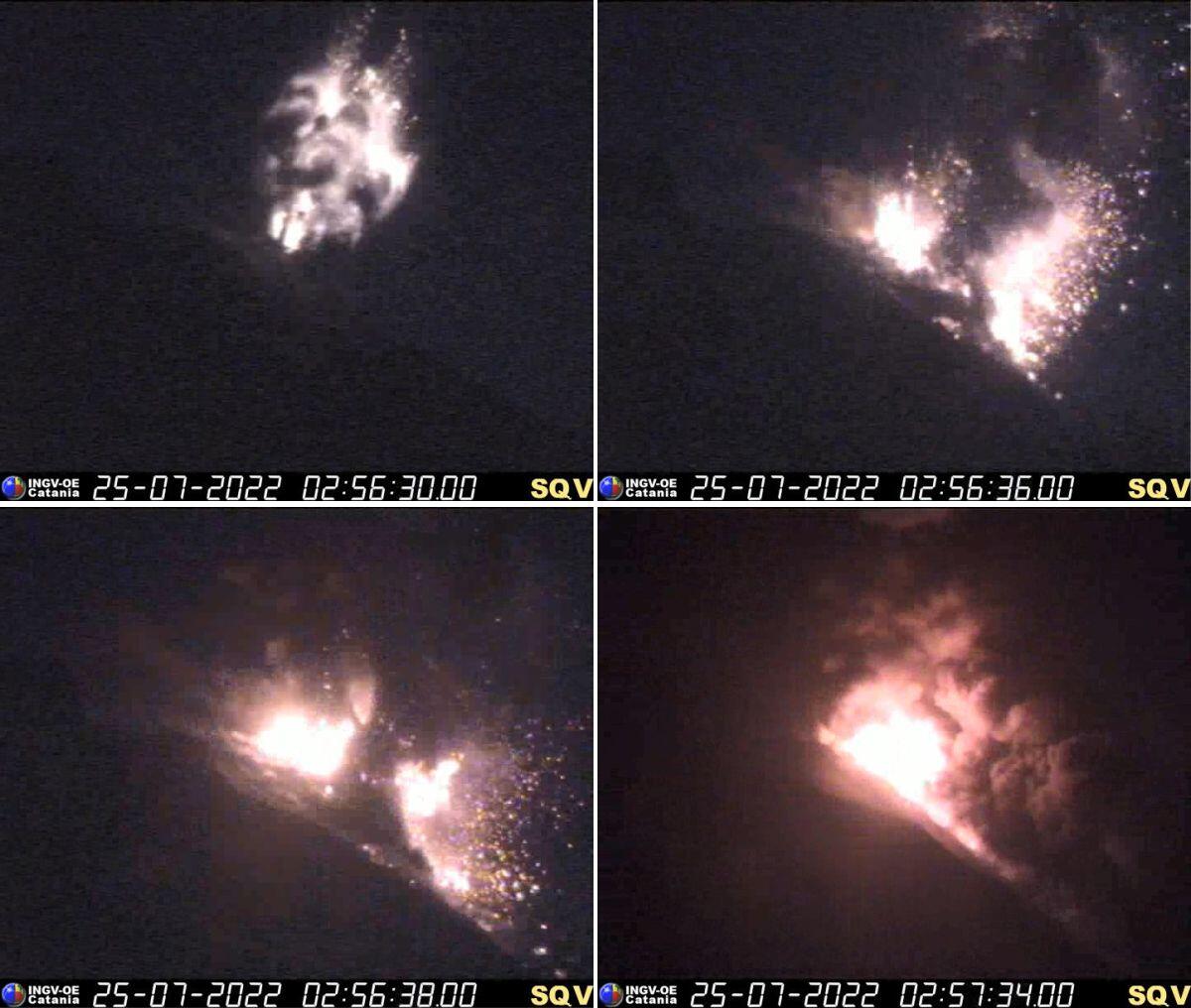 STROMBOLI, ESPLOSIONI NELLA NOTTE DALL'AREA CRATERICA NORD - 